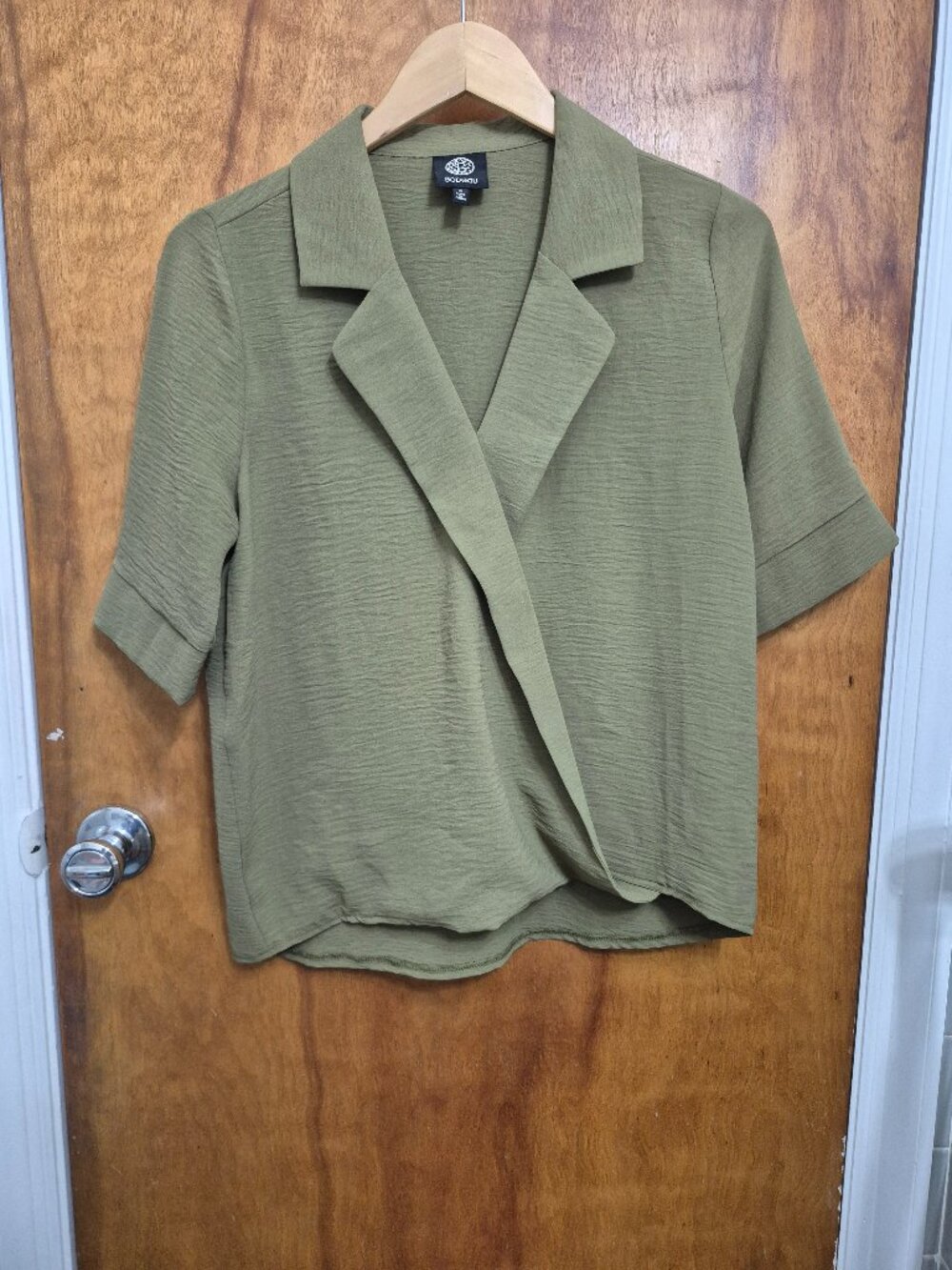 Olive Green Summer Blouse